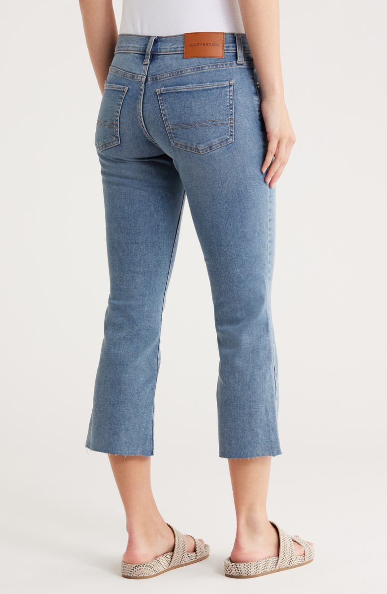 Lucky Brand Sweet Raw Hem Crop Kick Flare Jeans, Alternate, color, Broadway