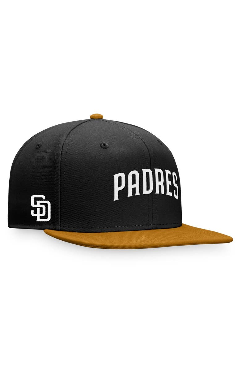 FANATICS Men's Fanatics Branded Black/Khaki San Diego Padres Fitted Hat, Alternate, color,