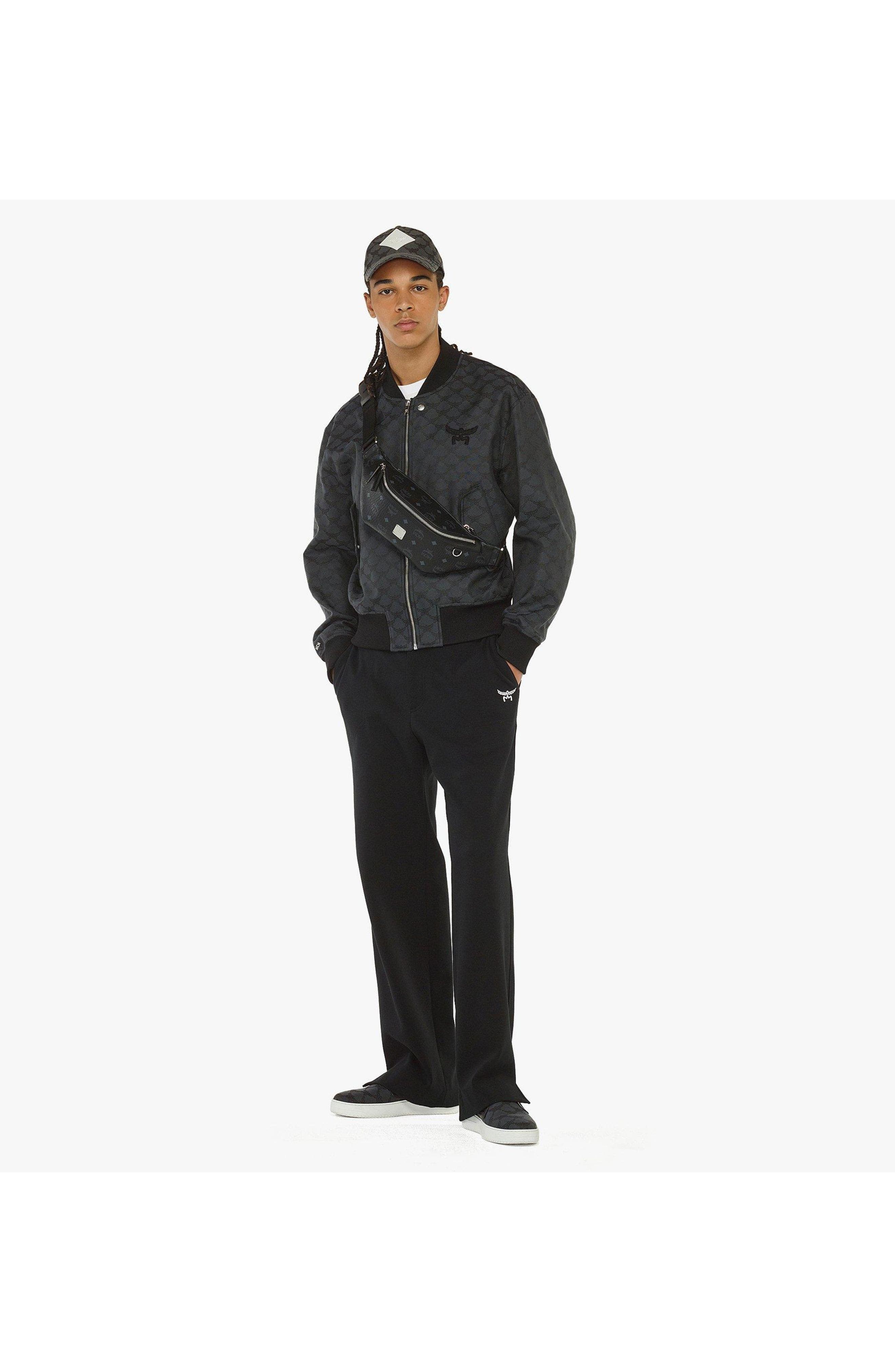 MCM Fursten Belt Bag in Visetos, Alternate, color, Black