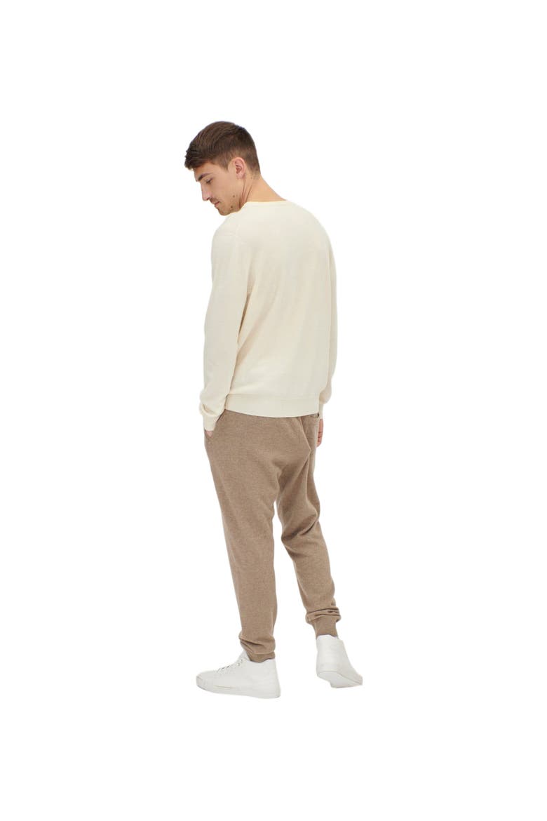 Essential V-Neck Cashmere Sweater, Alternate, color, marshmallow