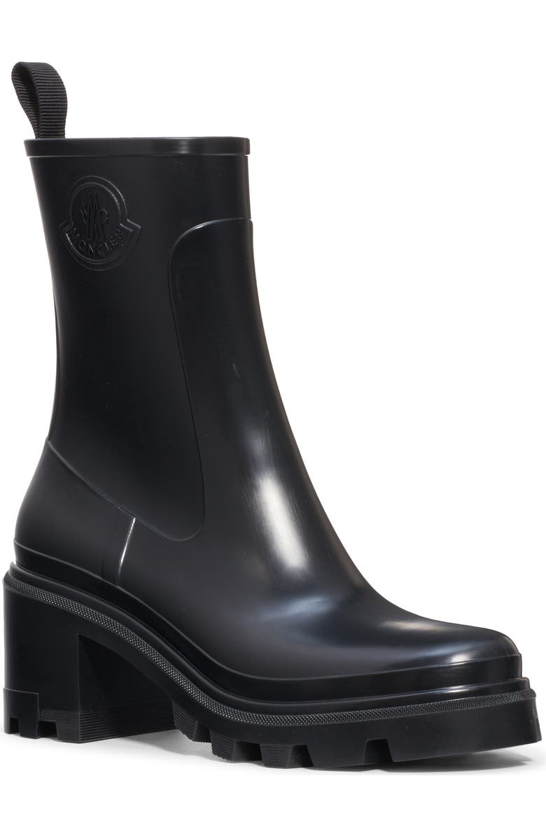 Moncler Loftgrip Block Heel Rain Boot, Main, color,
