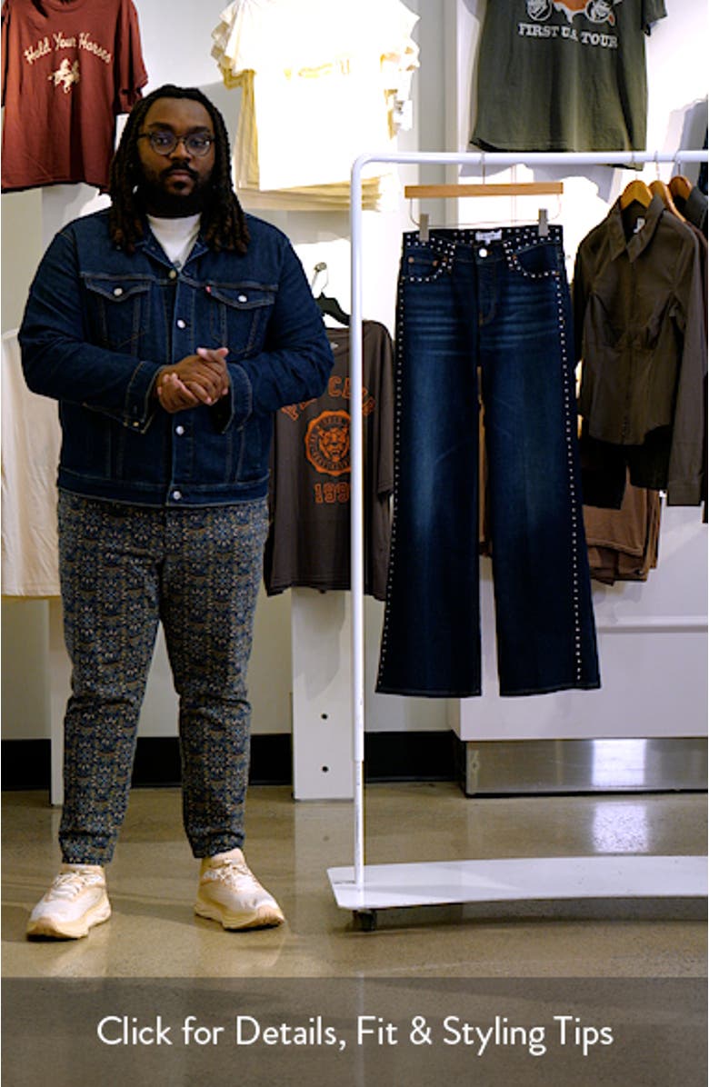 Studded Wide Leg Jeans, sales video thumbnail