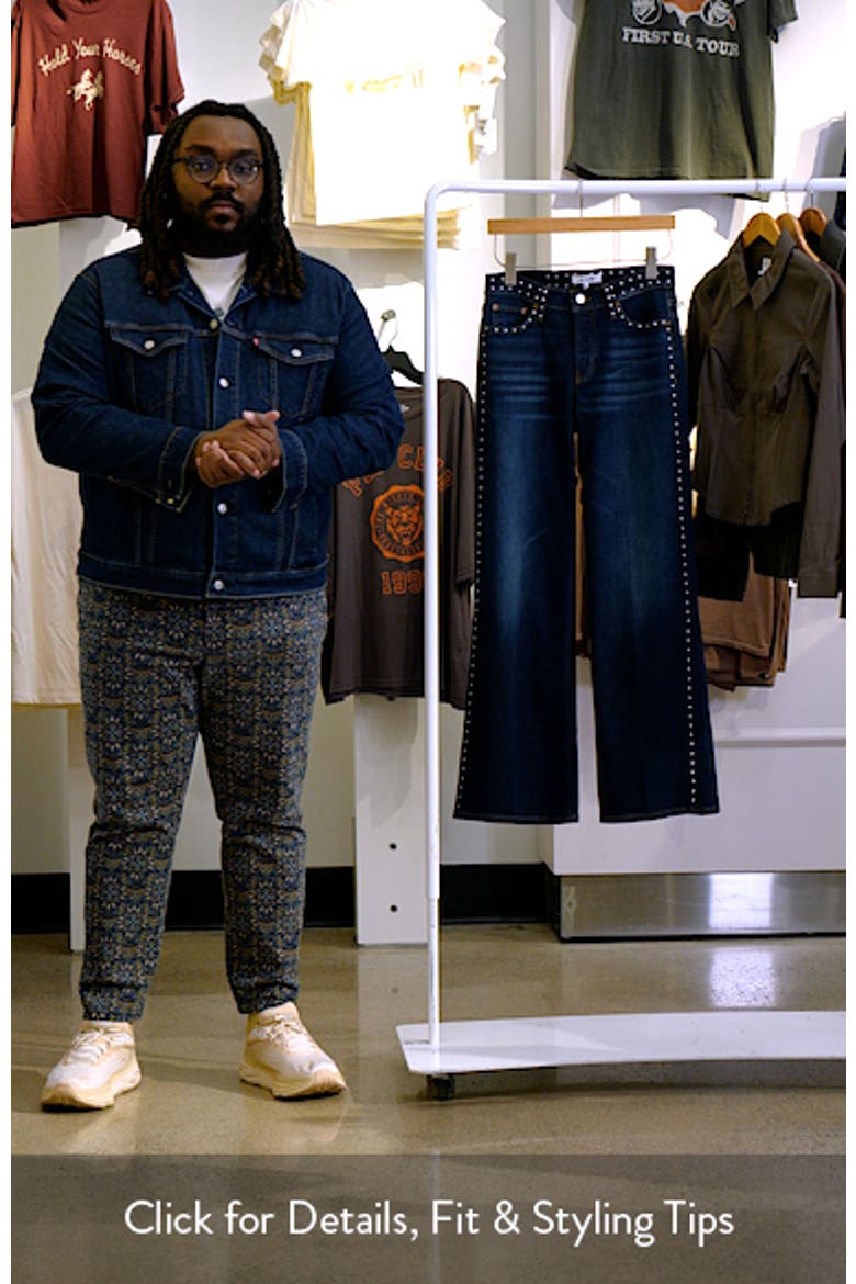 Studded Wide Leg Jeans video