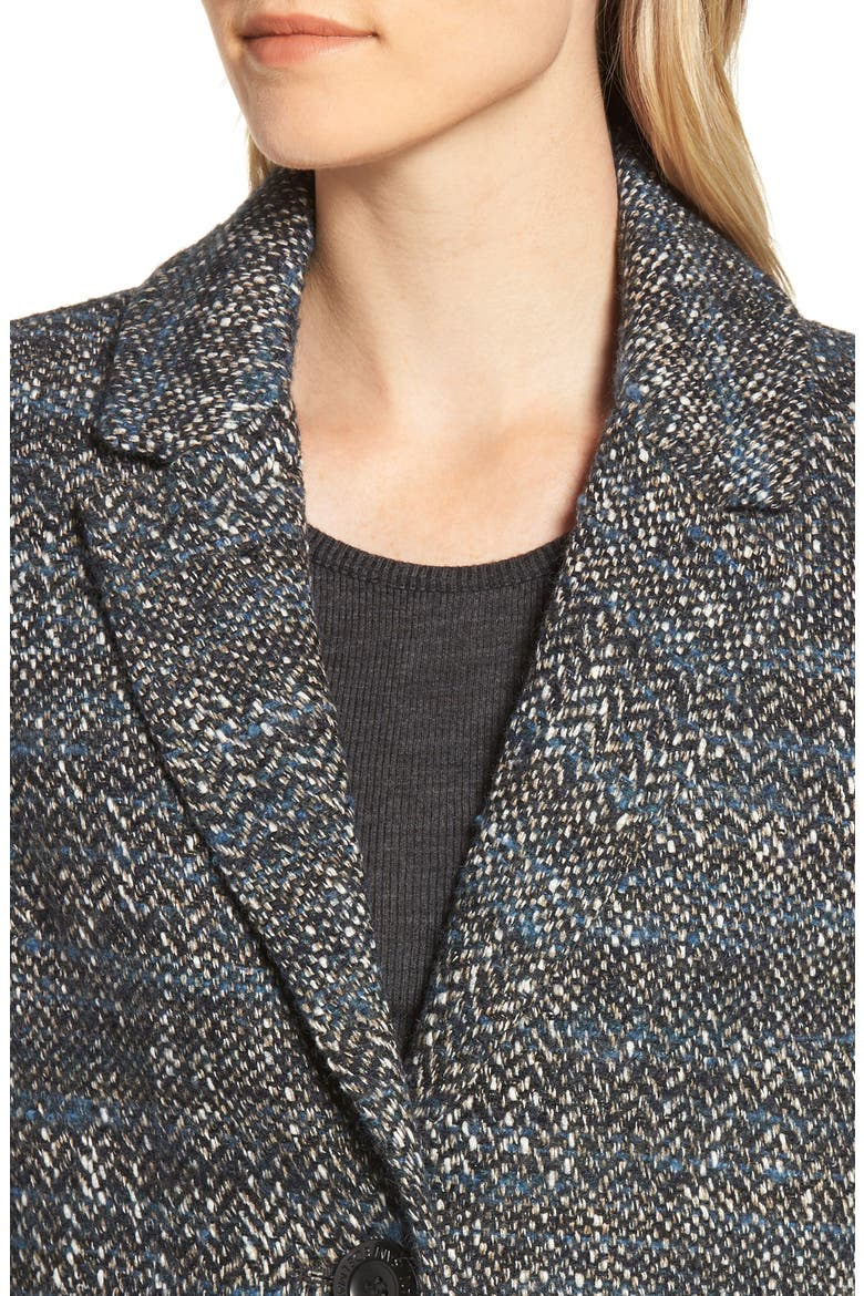 Reefer Jacket, Alternate, color, BLUE TWEED
