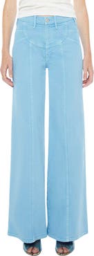 MOTHER The Sunny Hustler Roller Sneak High Waist Wide Leg Jeans