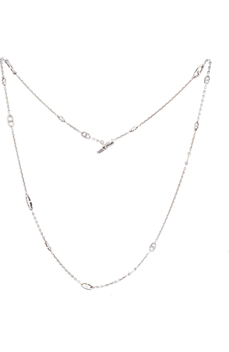 Pre-Owned Hermes Farandole Long Necklace Sterling Silver 160, Alternate, color, Silver