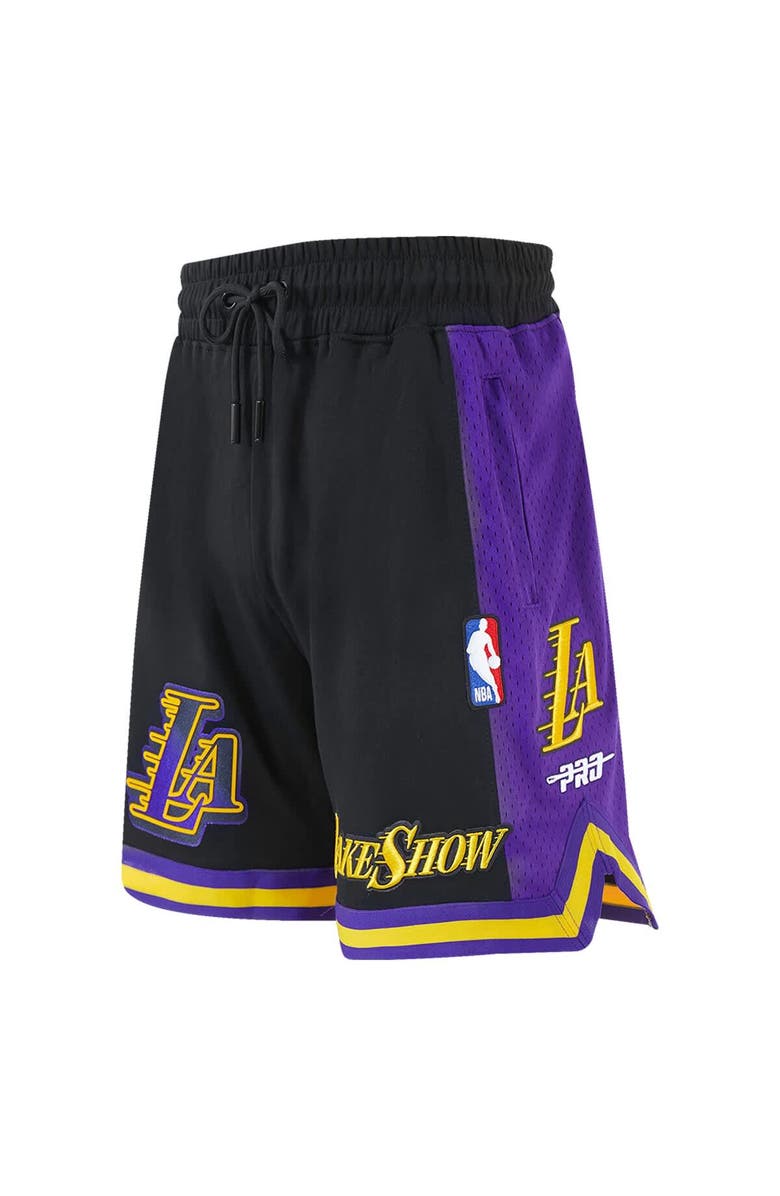 PRO STANDARD Men's Pro Standard Black Los Angeles Lakers 2024/25 City Edition 2.0 Shorts, Alternate, color, 
