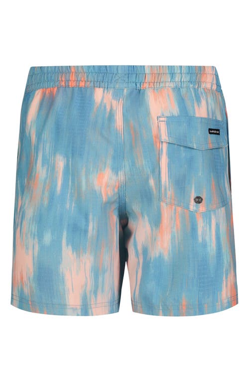 Quiksilver Kids' Surfsilk Mix Volley Swim Shorts In Aqua Sky