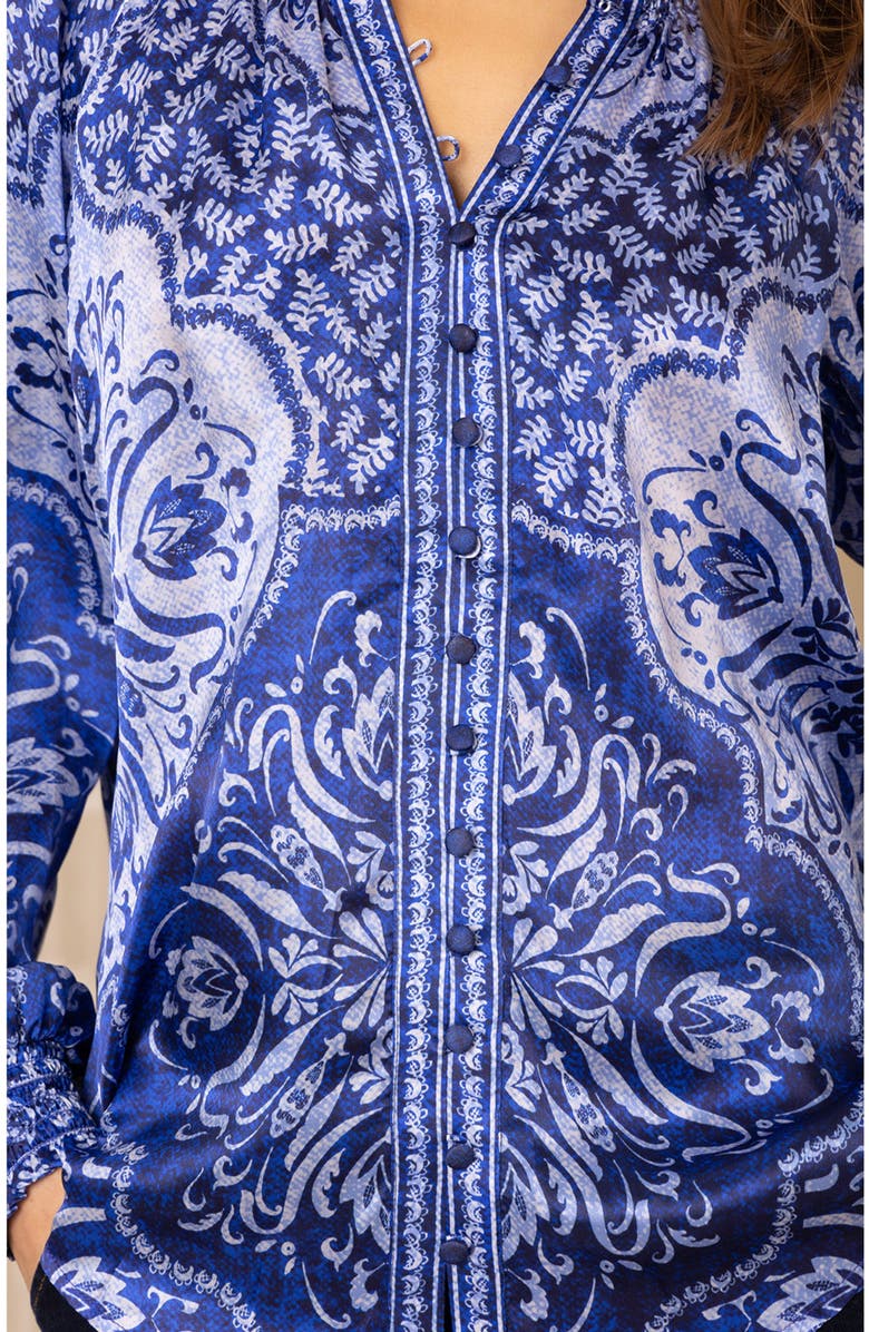 Hale Bob Marianna Silk Top, Alternate, color, 