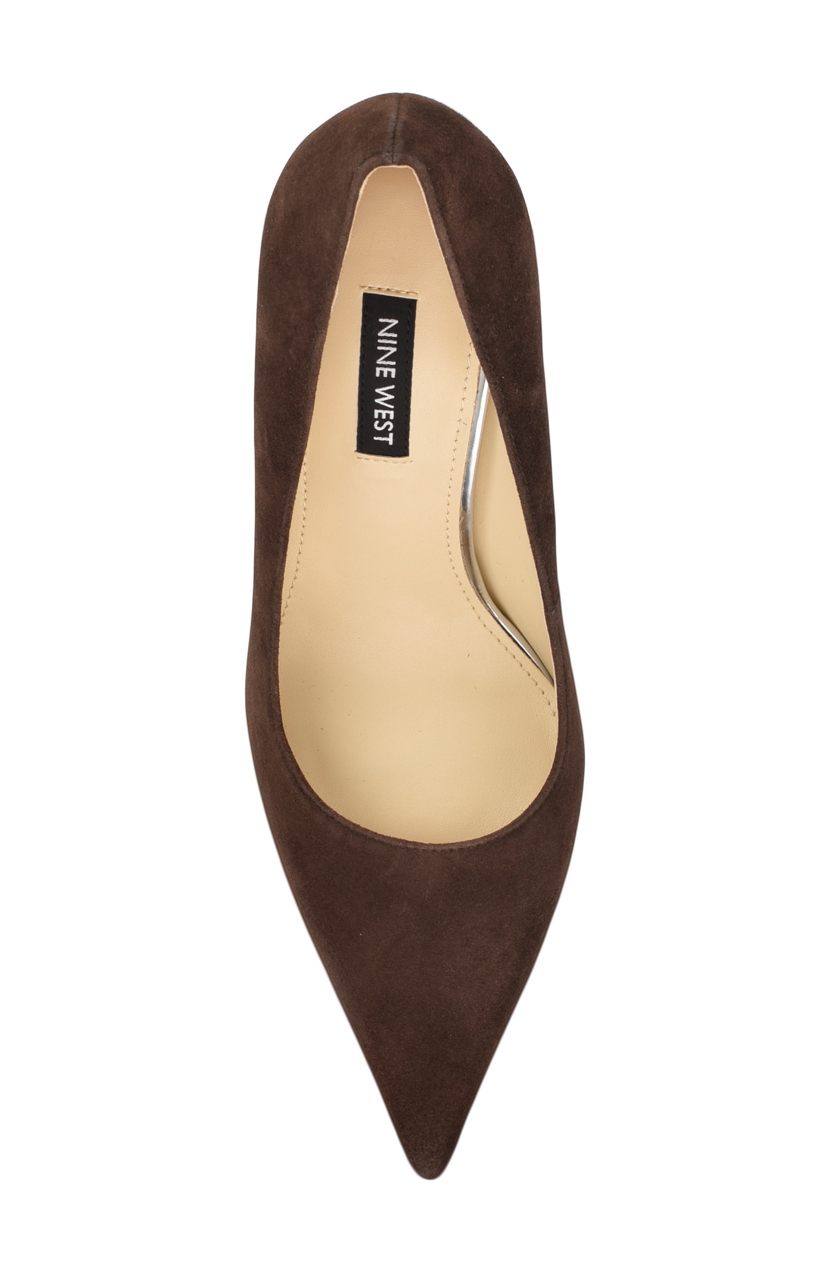 Gemmha Pointed Toe Pump, Alternate, color, DARK BROWN