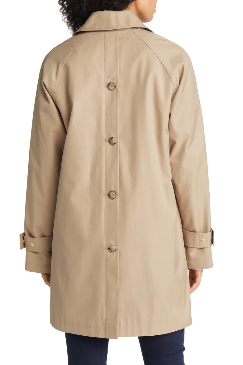Water Repellent Cotton Blend Trench Coat, Alternate, color, SAND