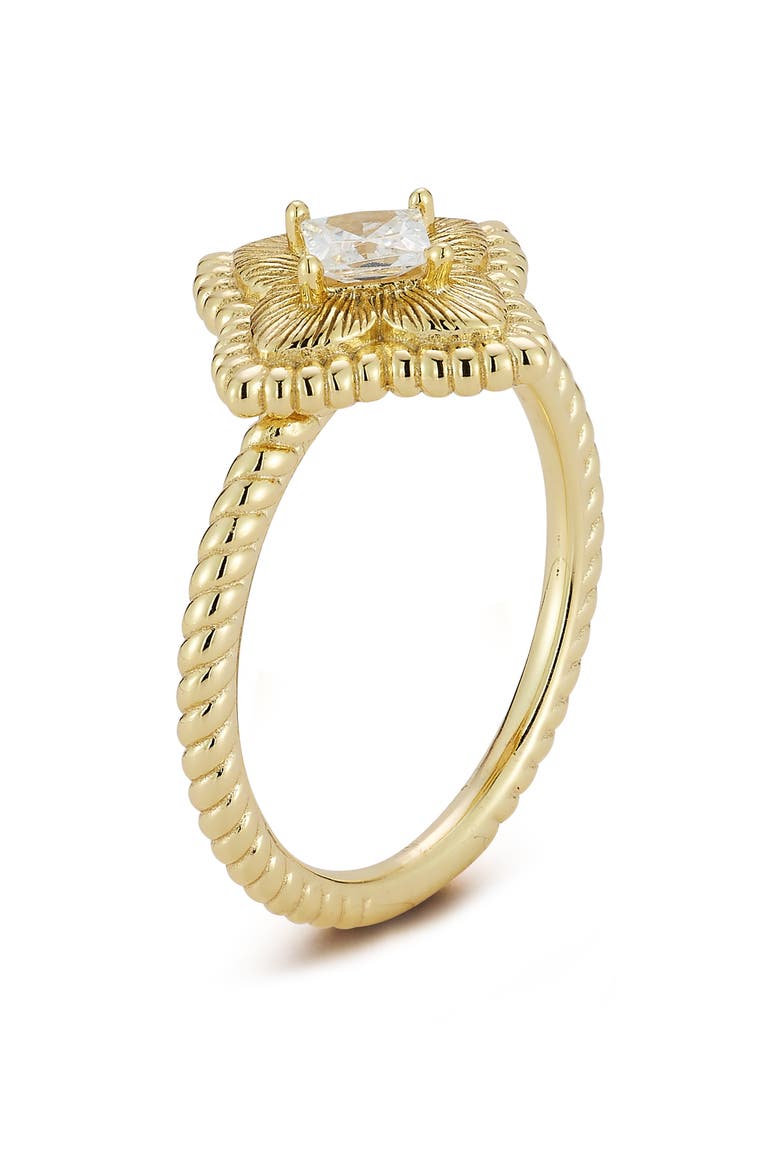 Clover Ring, Alternate, color, GOLD