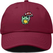 Dalix Mushroom Frog Embroidered Hat