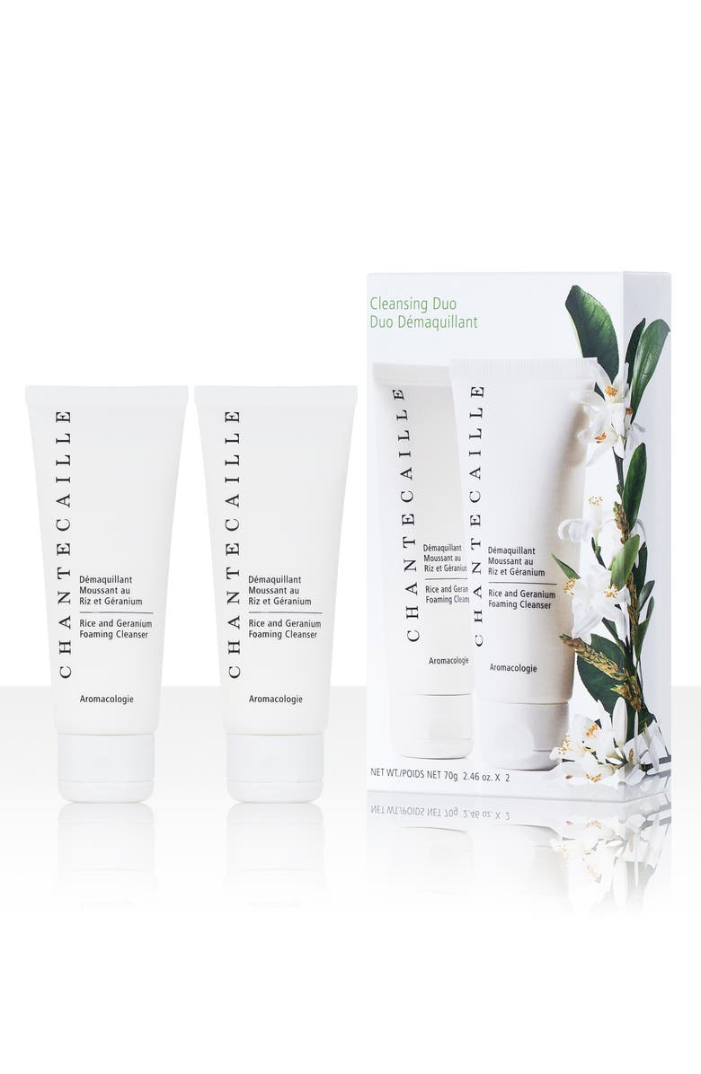 Chantecaille Rice and Geranium Foaming Cleanser Duo, Main, color,