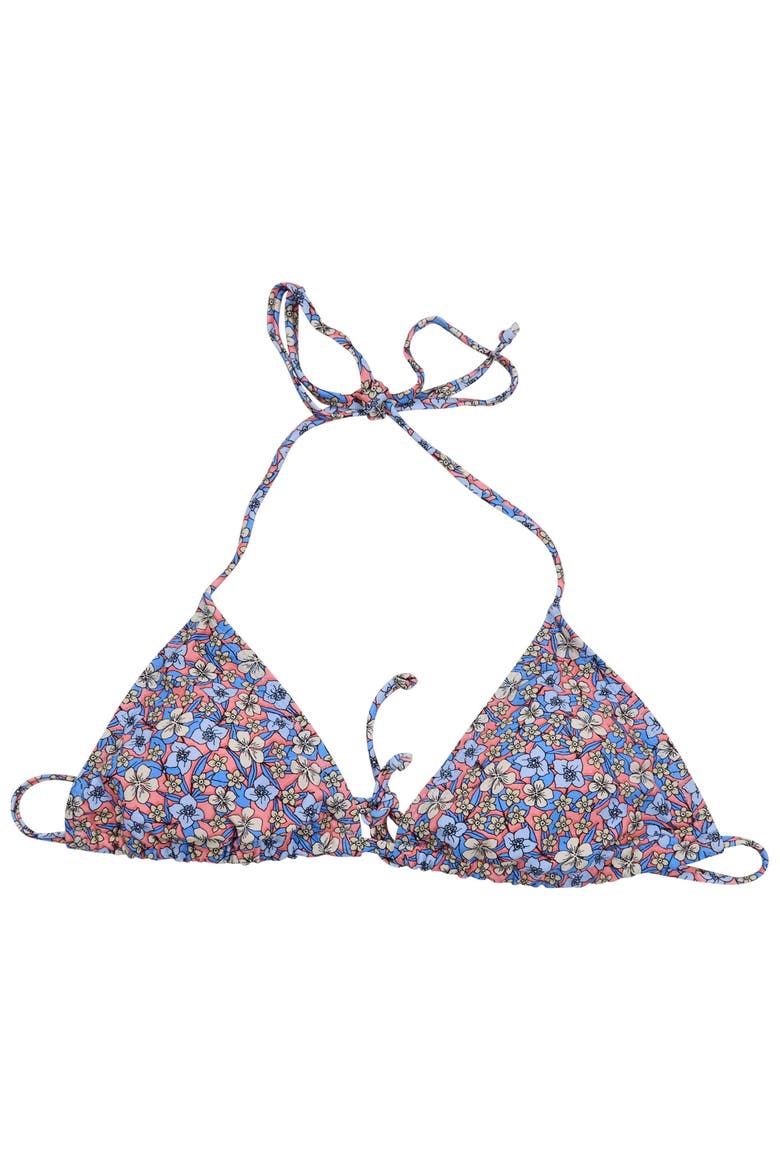 Floral Field Womens Bikini Top, Alternate, color, Floral Field Coral