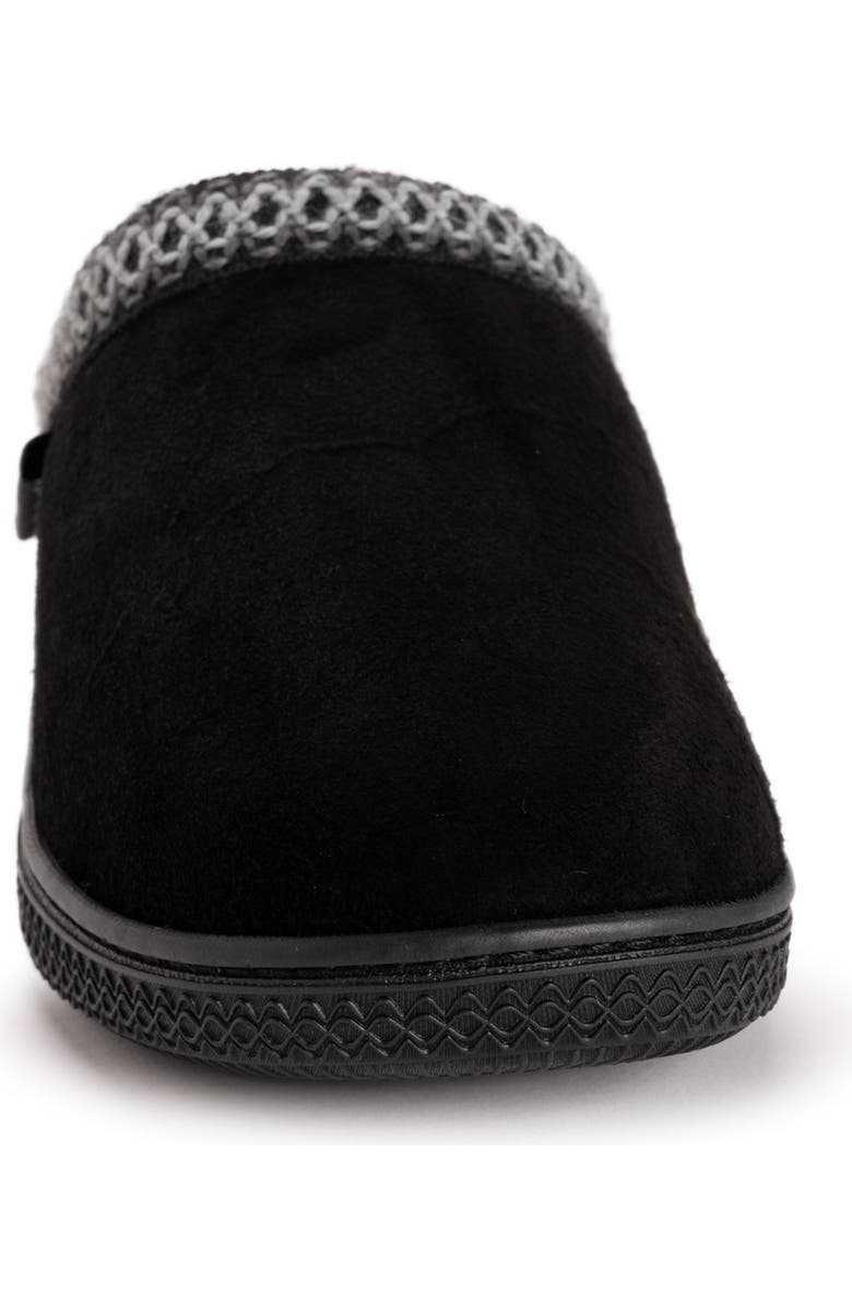 MUK LUKS Jordi Genuine Suede Clog Slipper, Alternate, color, Black
