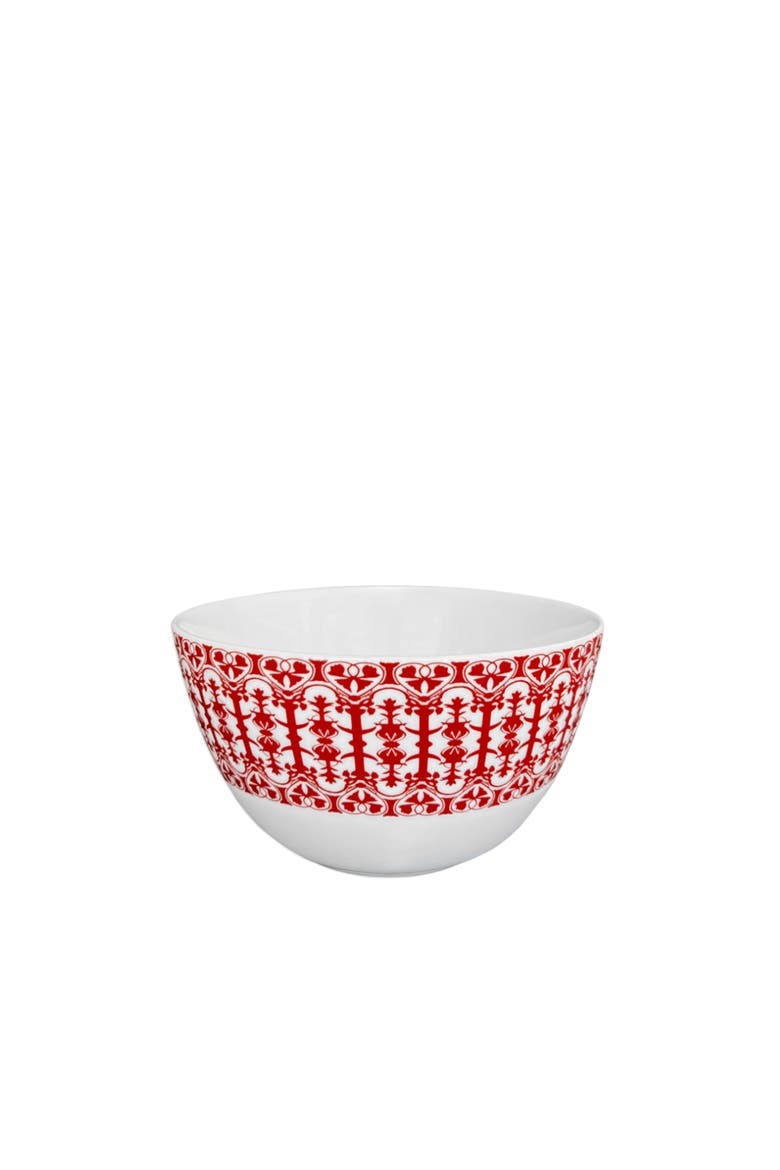 Casablanca Crimson Cereal Bowl  - Porcelain - Set 4, Main, color, RED