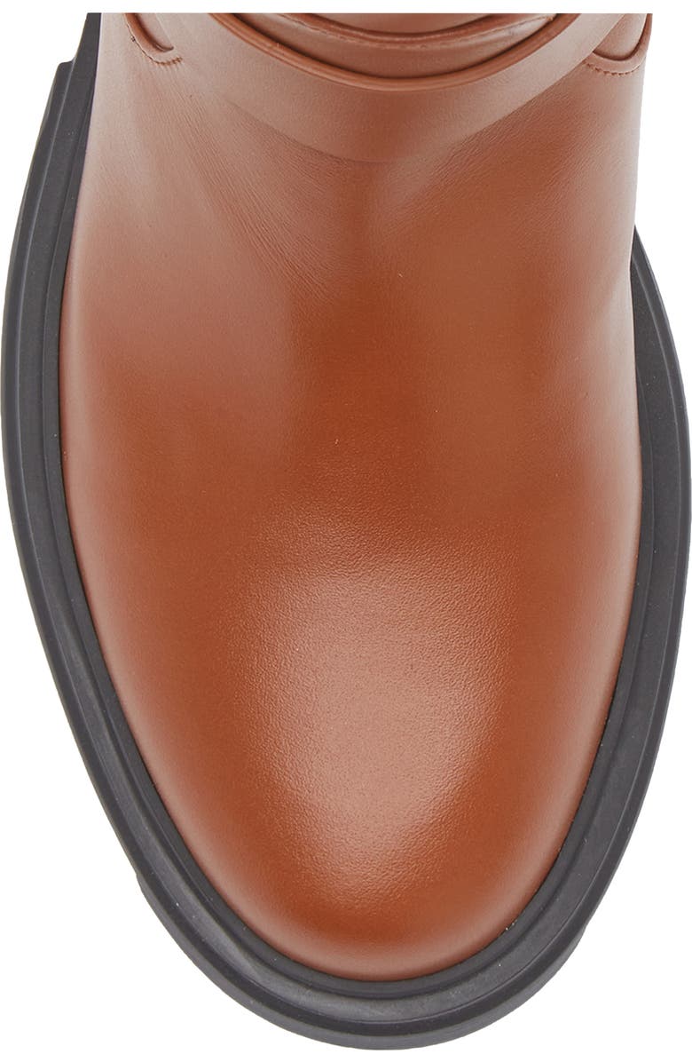 Stuart Weitzman Soho Moto Bootie, Alternate, color, Bridle Brown