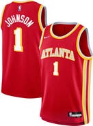 Nike Youth Nike Jalen Johnson Red Atlanta Hawks Swingman Jersey - Icon Edition