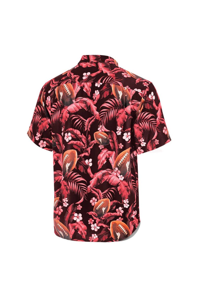 Men's Tommy Bahama Crimson Alabama Crimson Tide Veracruz Cay First Down Blooms Button-Up Shirt, Alternate, color, Crimson