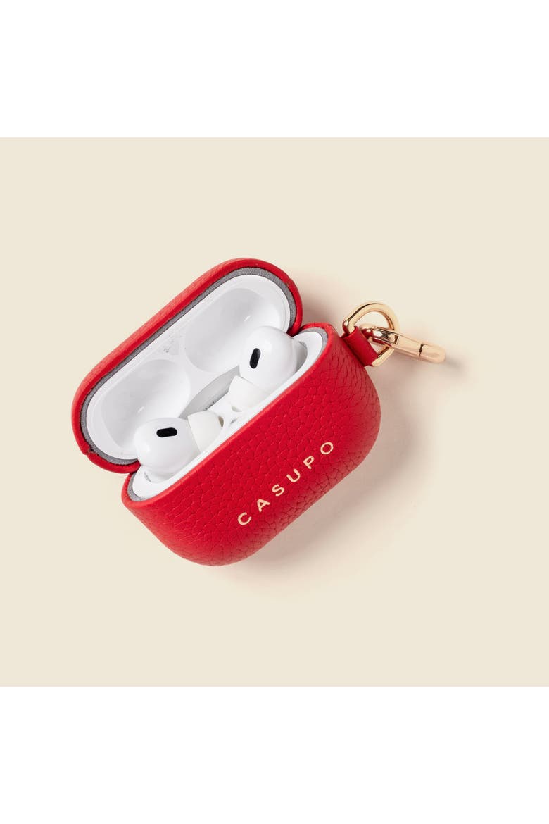 Airpod Case with Ring, Alternate, color, Red
