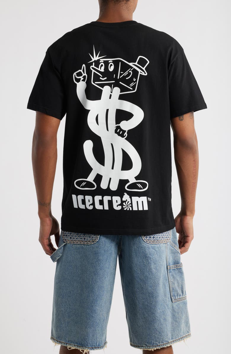ICECREAM My Friends Call Me Cash Graphic T-Shirt, Alternate, color, Black