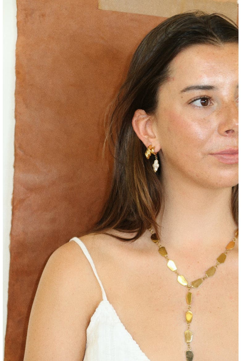 Ford Earrings, Alternate, color, Gold