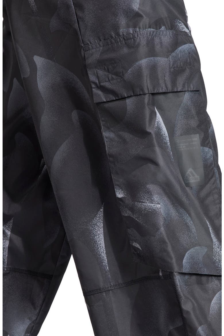 City Escape Recycled Polyester Cargo Pants, Alternate, color, BLACK/ MULTICOLOR