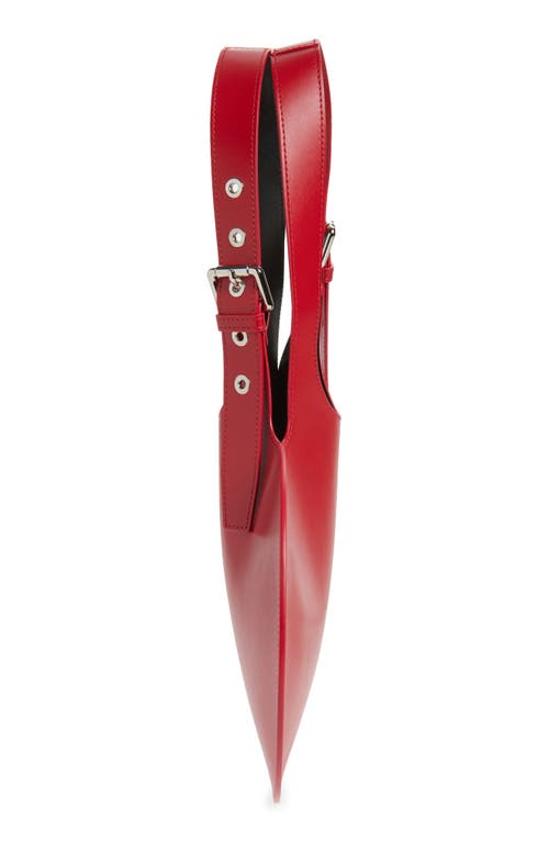 Coperni Red Belt Heart Tote In Red