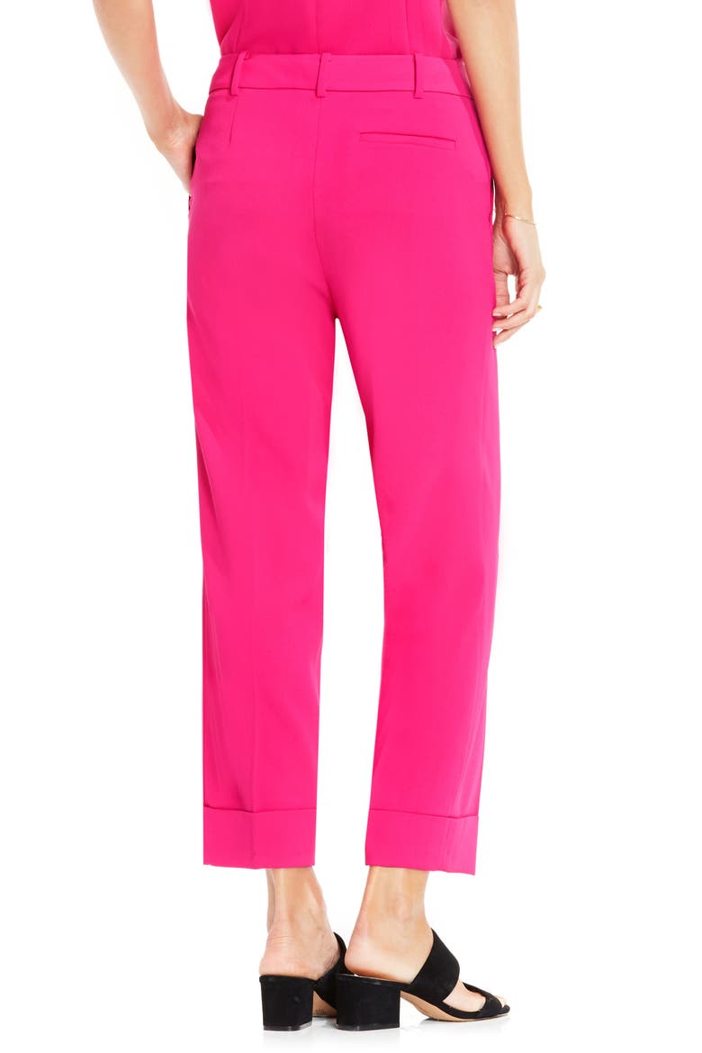 Cuffed Crop Pants, Alternate, color, ELECTRIC PINK