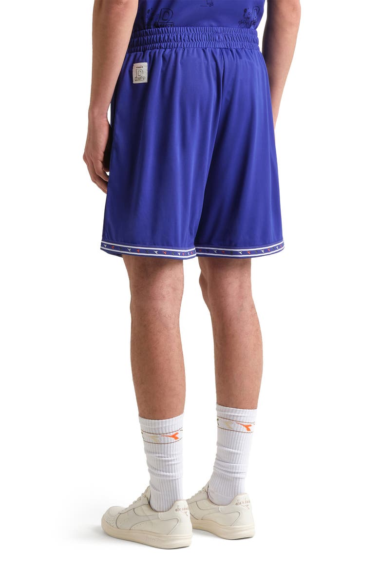 Legacy Embroidered Piqué Soccer Shorts, Alternate, color, NAVY