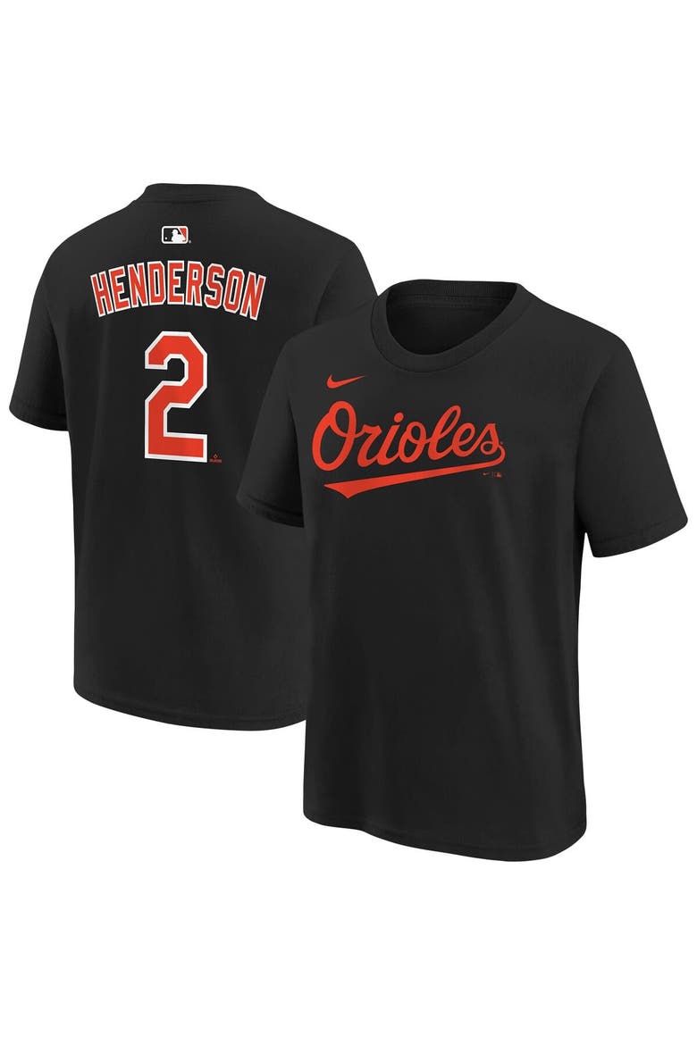 Youth Nike Gunnar Henderson Black Baltimore Orioles Name & Number T-Shirt, Main, color, Black