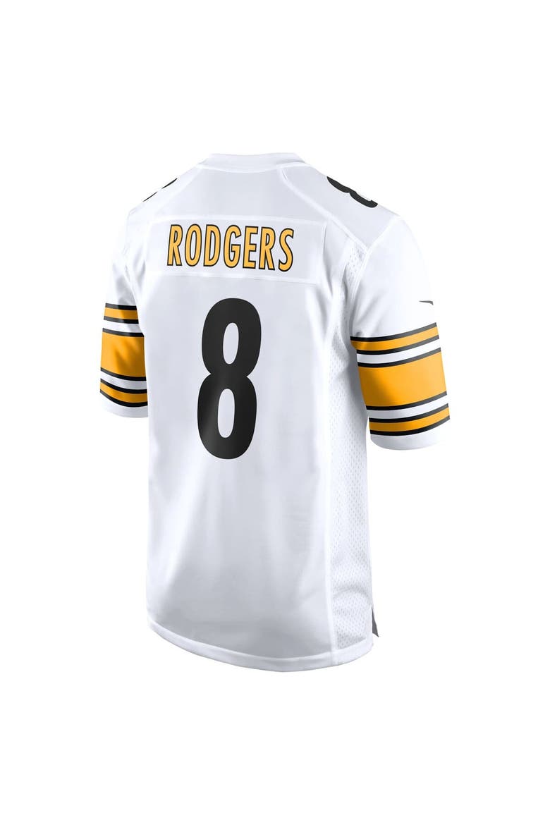 Men's Nike Aaron Rodgers White Pittsburgh Steelers Game Jersey, Alternate, color, White