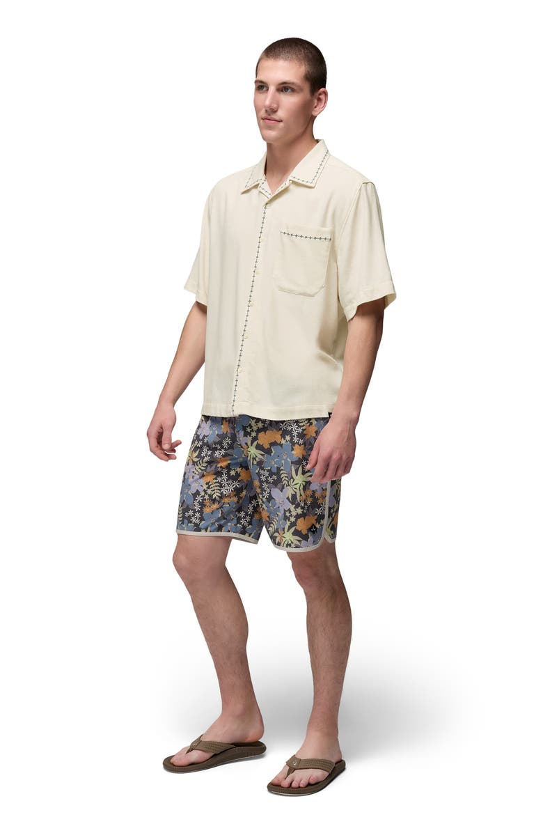 prAna 8-Inch Board Shorts, Alternate, color, Black Summer Nights