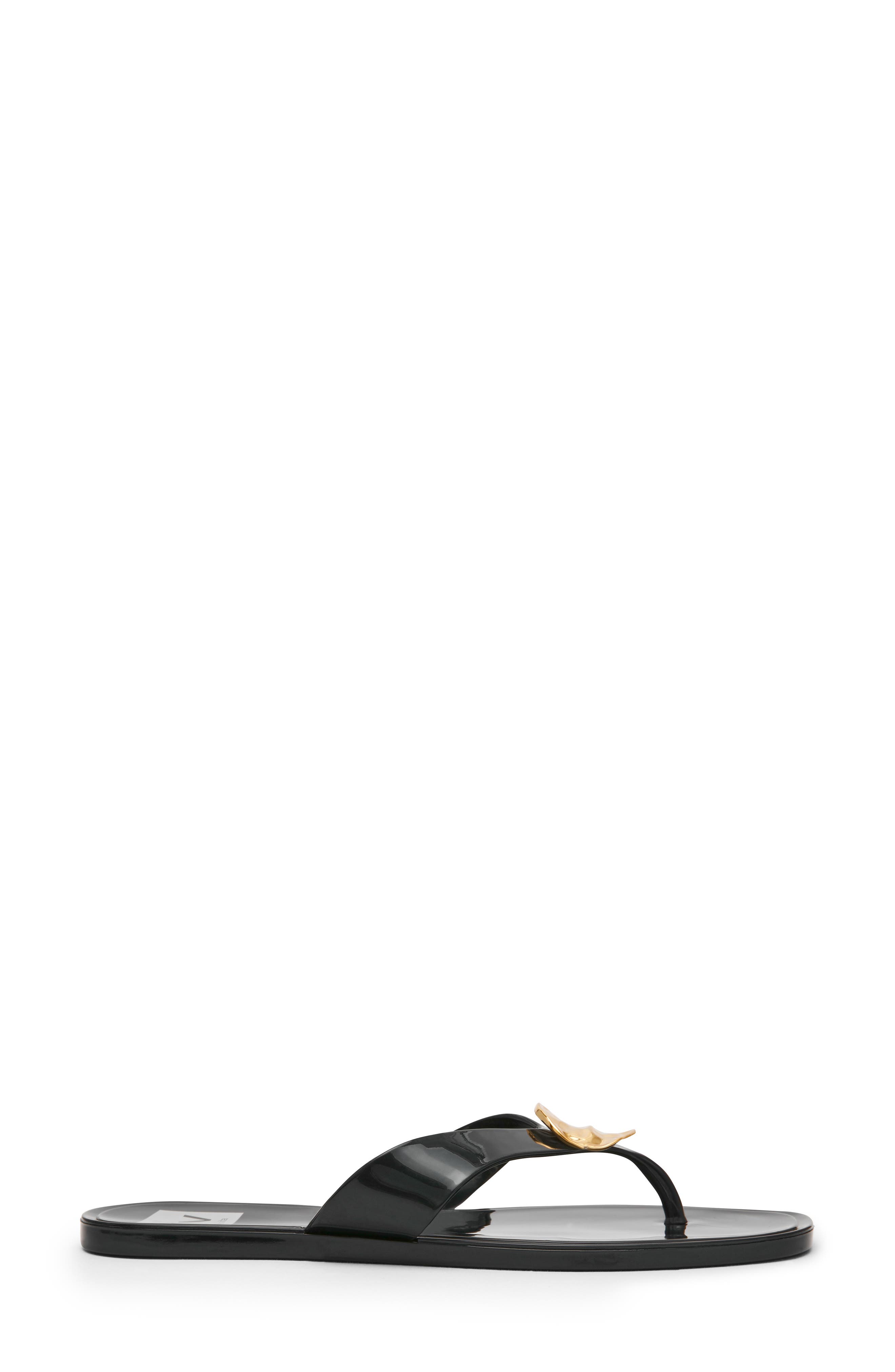 DV by Dolce Vita Jespar Flip Flop Sandal, Alternate, color, Black Shiny