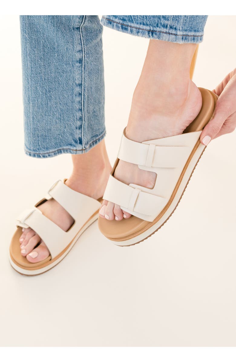 Nisolo Ella Go-To Platform Slide Sandal, Alternate, color, Bone