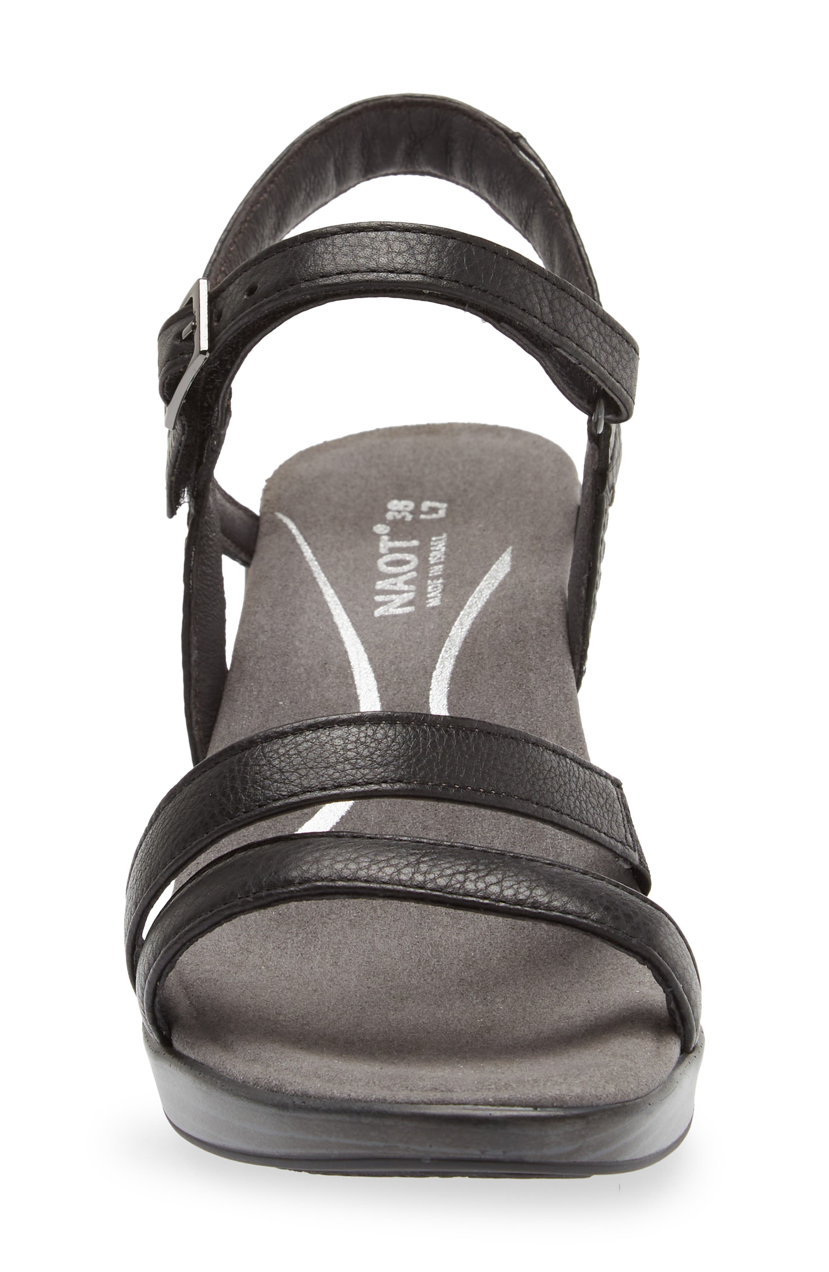 Naot Bounty Sandal, Alternate, color, Soft Black Leather