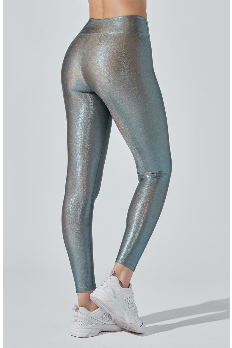 Marvel High Waist Sparkle Leggings, Alternate, color, BLUESTONE