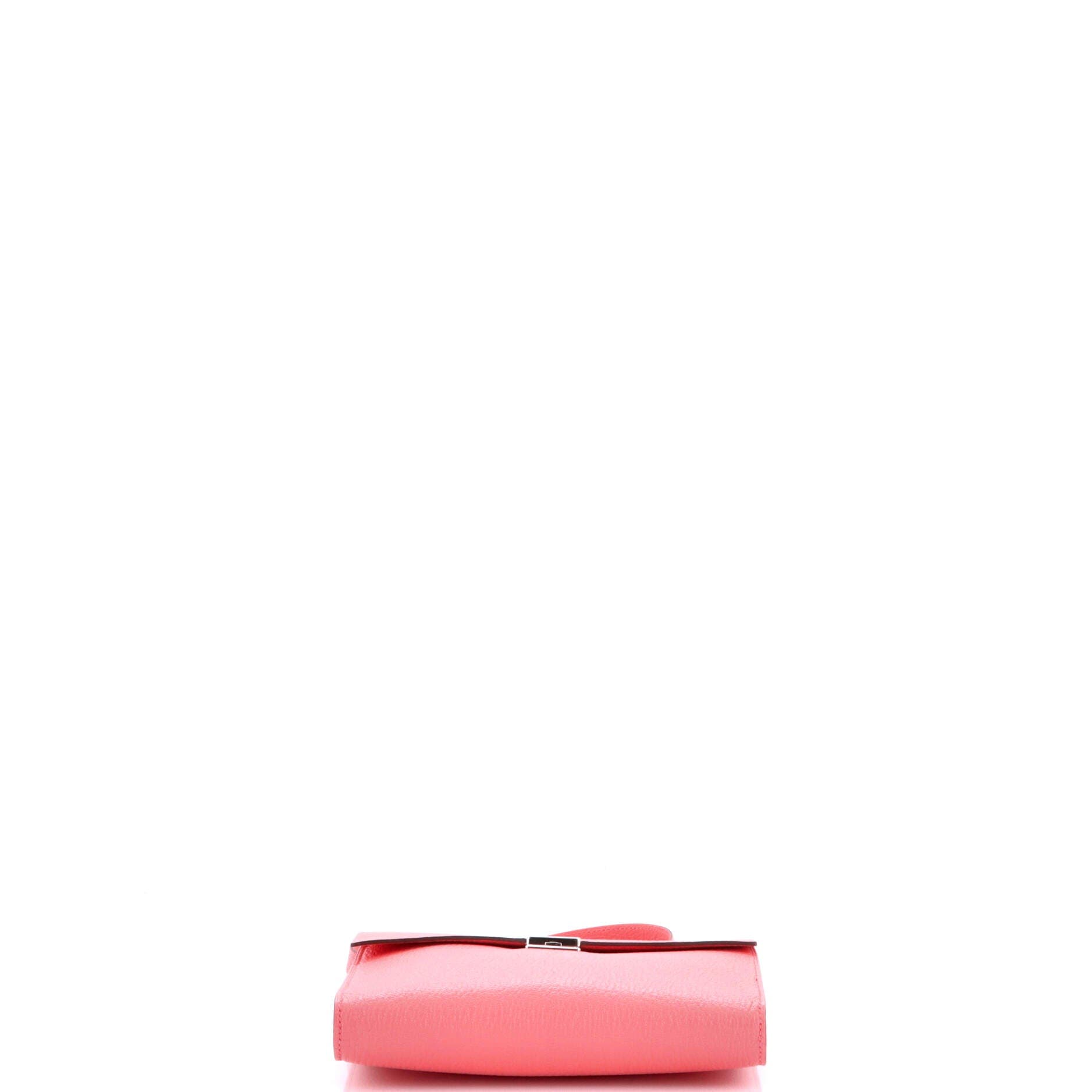 Pre-Owned Hermes Clic Wallet on Strap Chevre Mysore 16, Alternate, color, Rose D'ete