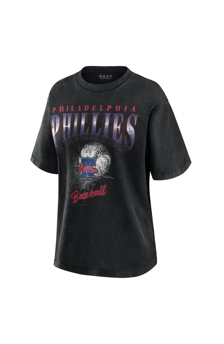 WEAR by Erin Andrews Women's WEAR by Erin Andrews  Charcoal Philadelphia Phillies Boyfriend T-Shirt, Alternate, color, Charcoal