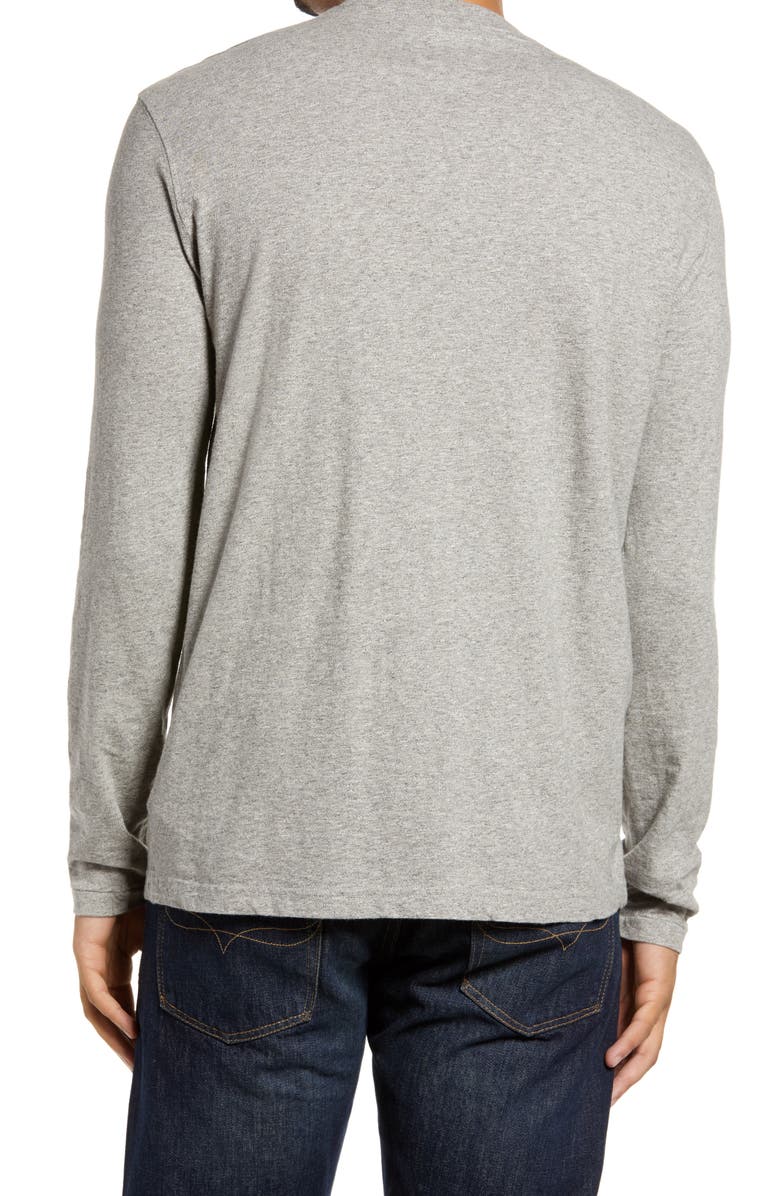 Polo Ralph Lauren Men's Long Sleeve Henley T-Shirt, Alternate, color, Dark Vintage Heather