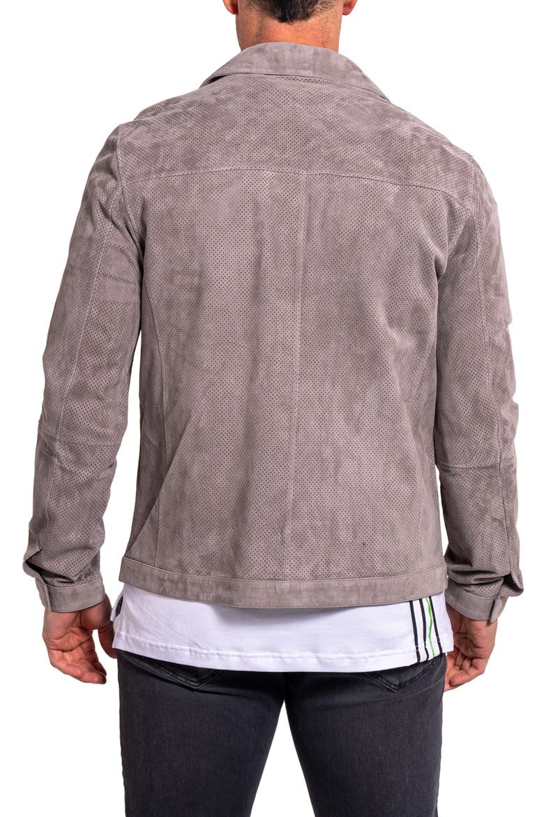 Ascension0017 Perforated Suede Jacket, Alternate, color, GREY