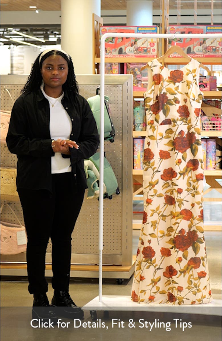 Cherilyn Floral Open Back Mermaid Gown, sales video thumbnail