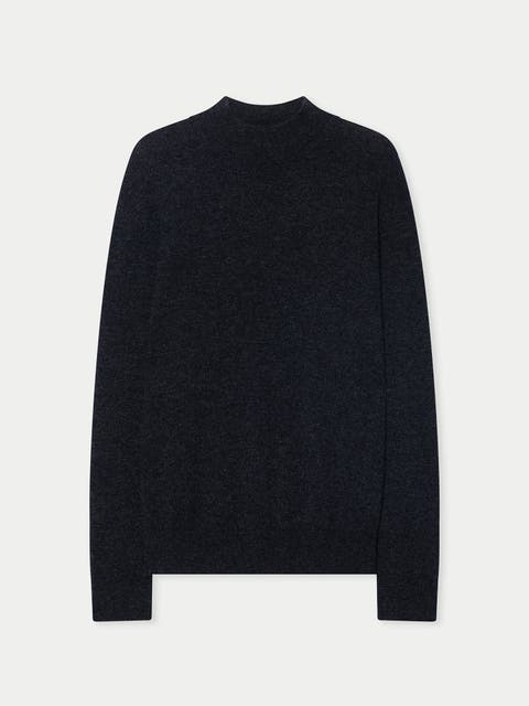 Timeless Mock Neck Cashmere Sweater