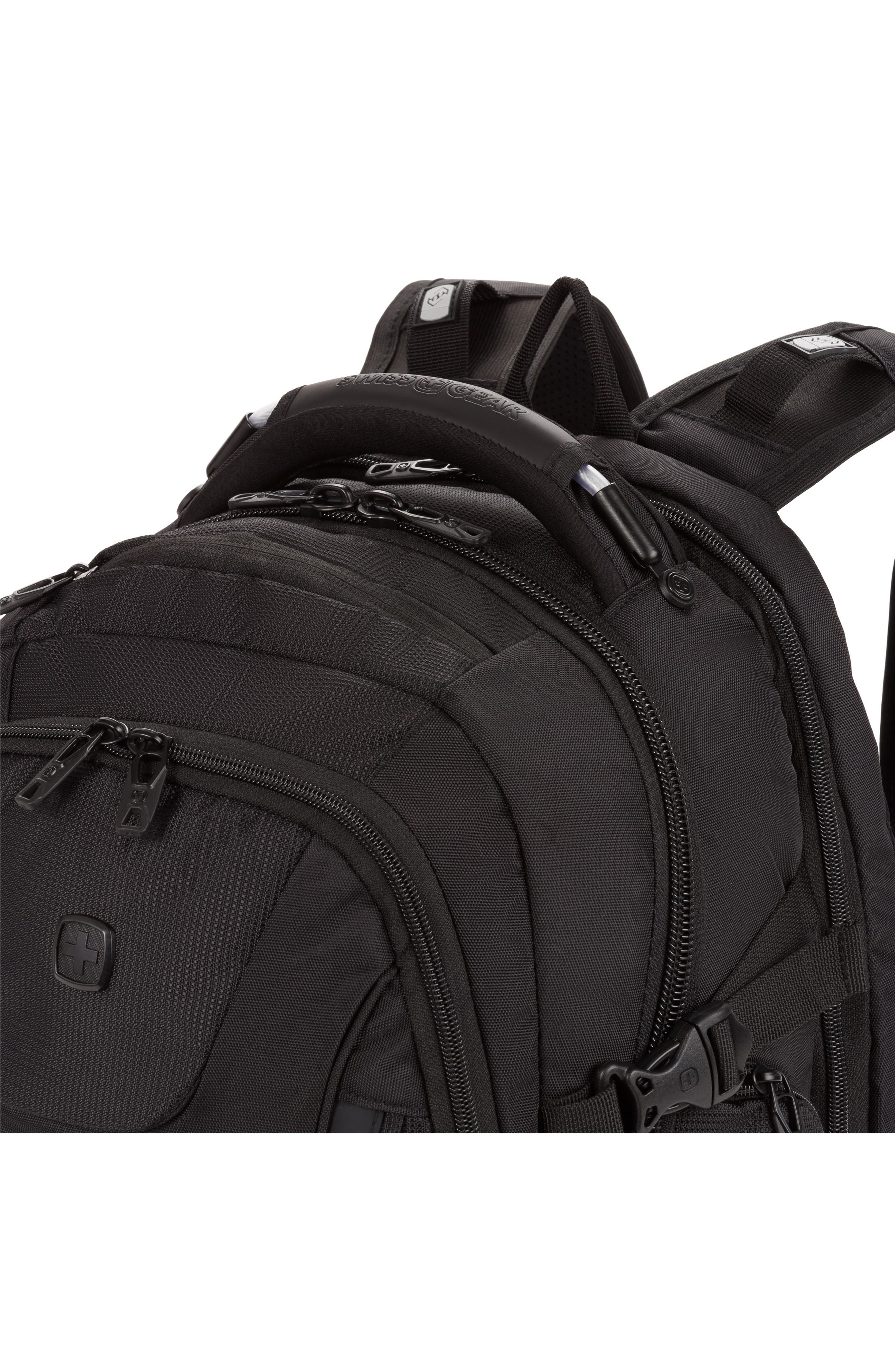 SWISSGEAR USB Scansmart Laptop Backpack, Alternate, color, Tonal Black