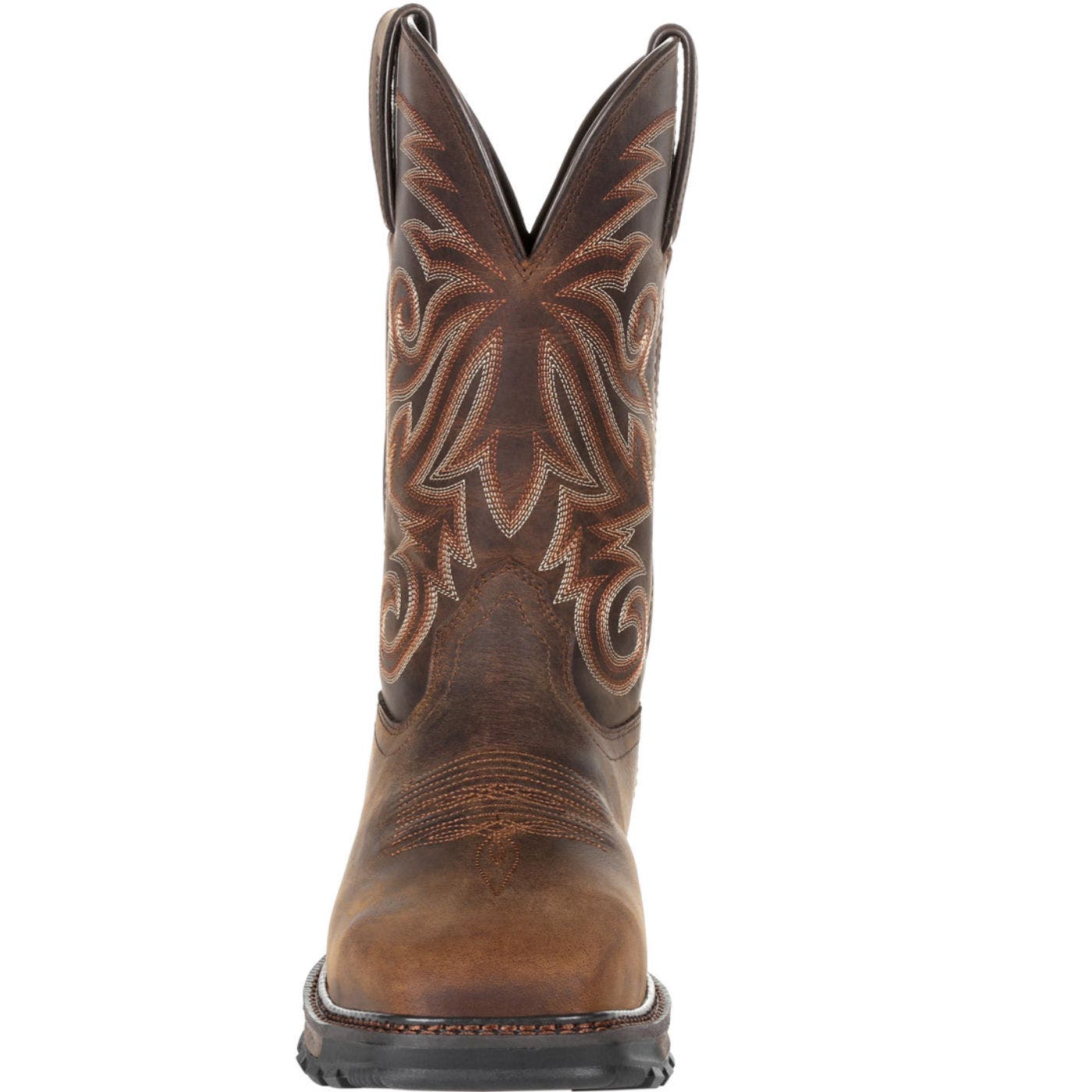 DURANGO Steel Toe Waterproof Western Work Boot, Alternate, color, Burly Brown