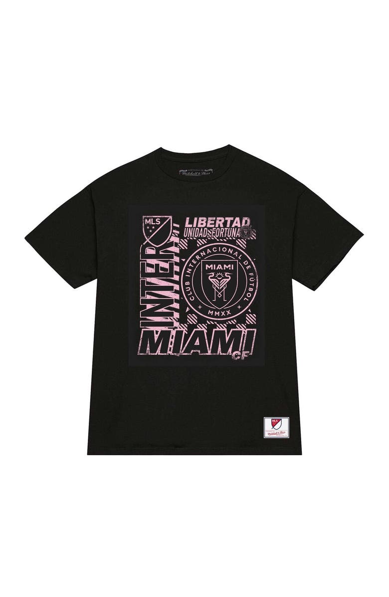 Mitchell & Ness Men's Mitchell & Ness Black Inter Miami CF Striker T-Shirt, Alternate, color, Black