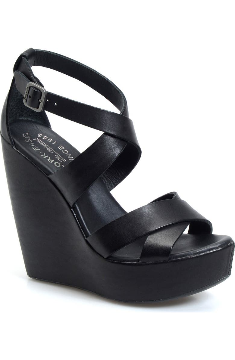 Kork-Ease<sup>®</sup> 'Grailey' Ankle Strap Wedge Sandal, Main, color,
