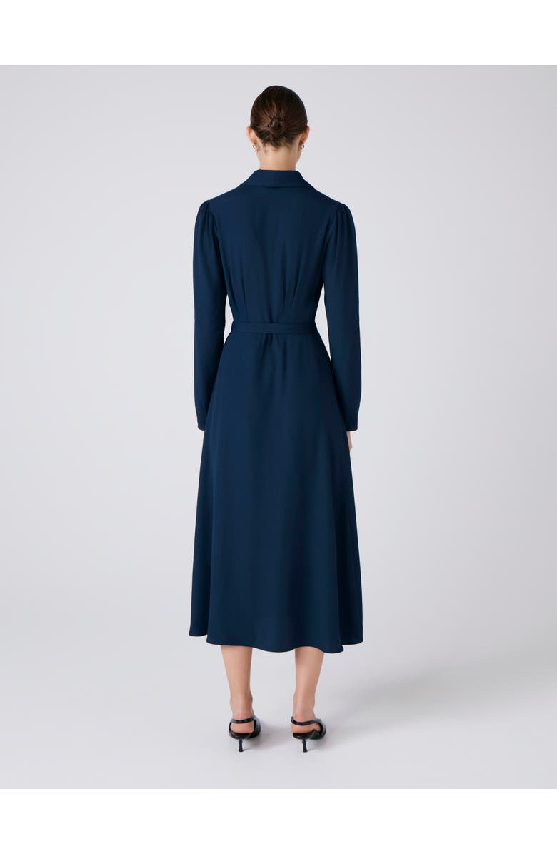 Ghost London Elena Crepe Button Through Midi Dress, Alternate, color, 