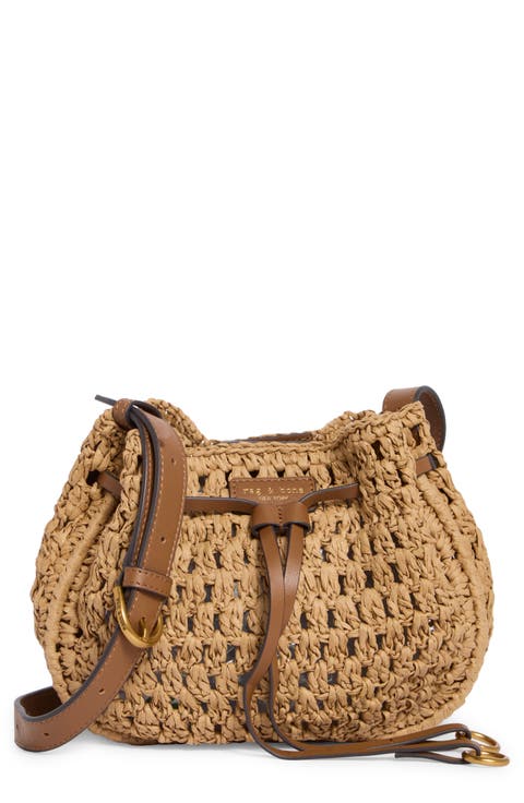 River Raffia Crossbody Bag